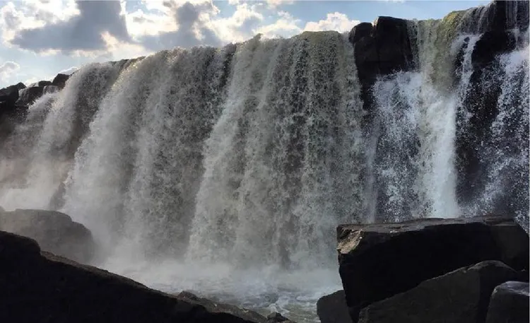 Chishimba Falls is a trio of waterfalls. (Image by Petra Chikasa for Nkwazi Magazine).