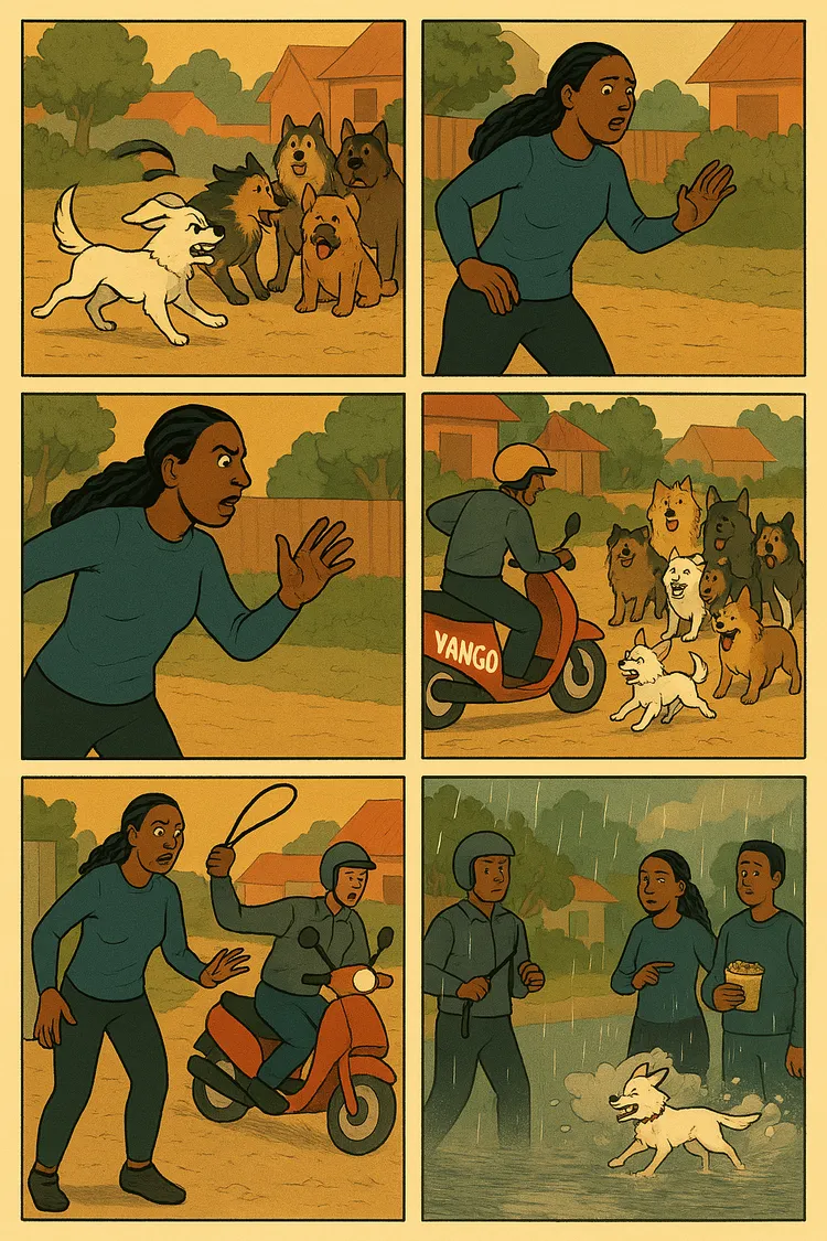 They had him surrounded.