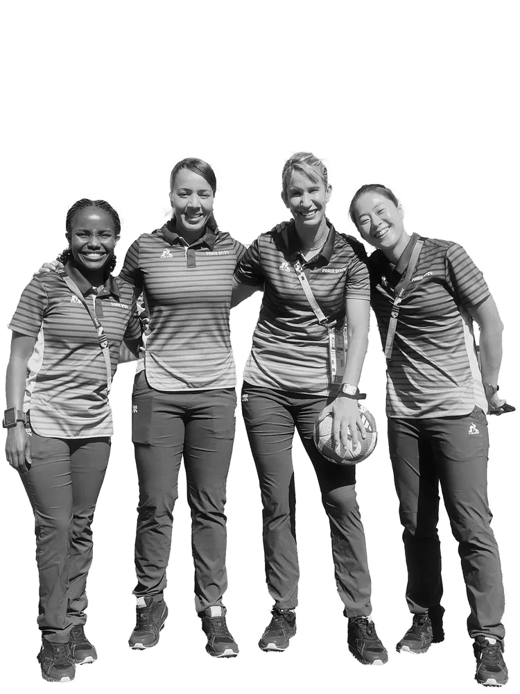 Diana with colleagues. Image courtesy of Field Chinyemba and Diana Chikotesha.