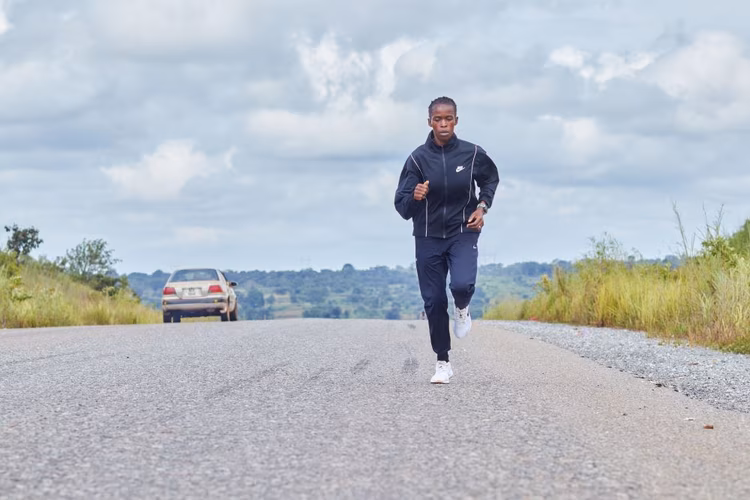 Elizabeth's running journey started at school when she was in grade 10. She soon discovered that she had a talent for running and competed in competitions. (Image by Kelvin Mbewe for Nkwazi Magazine).
