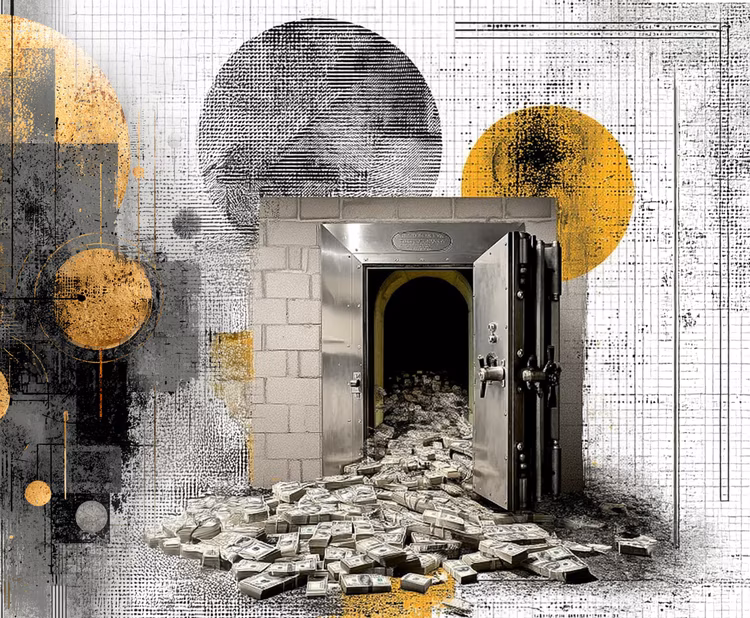 Tembo used his status to access the room, grabbed a sealed bag containing approximately K622,483 and fled. (Image is artists impression).