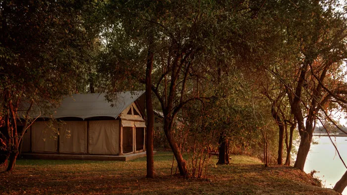 Luambe Camp offers open air camping experiences. Image Courtesy of Luambe Camp.