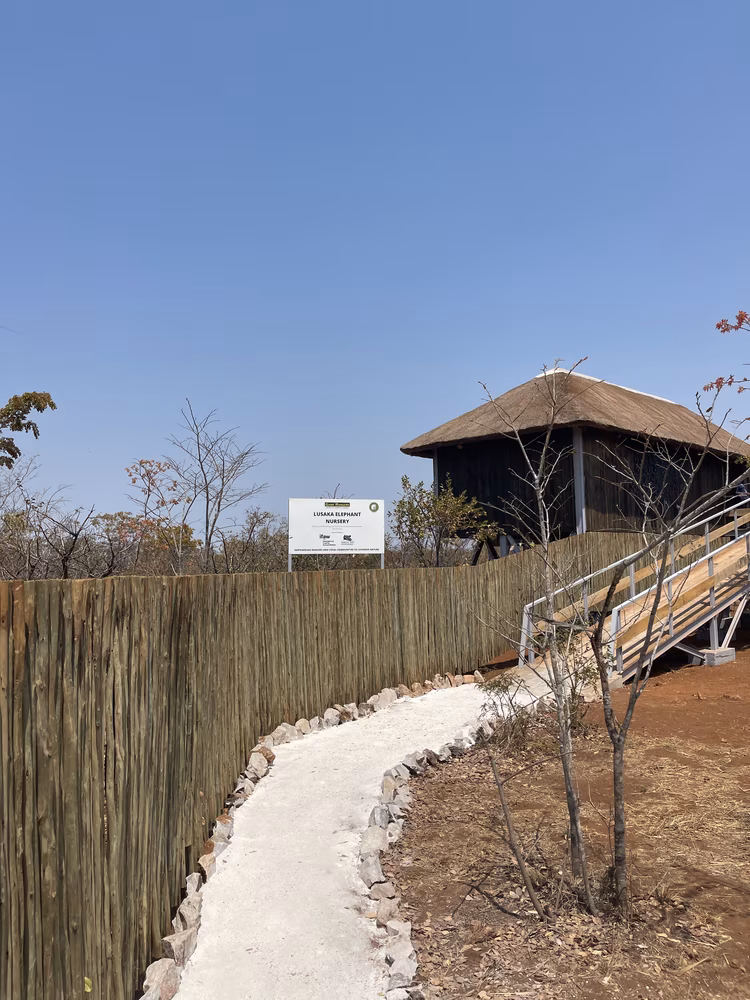 Lusaka National Park pathway to elephant nursery. (Image courtesy of Lusaka National Park).