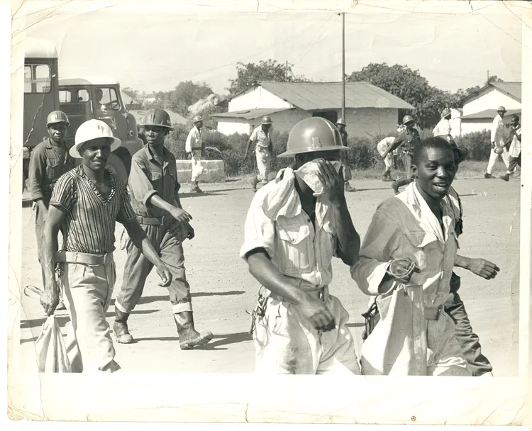 Miner Training Programme in Kitwe (1960s-1970s). (Image courtesy of ZANIS).