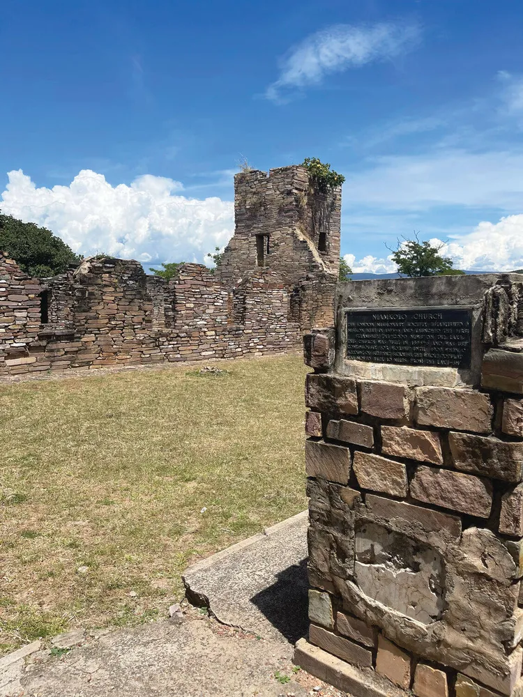 Niamkolo Church is the first recorded church to be built on Zambian soil. It overlooks Lake Tanganyika. (Image courtesy of Bongani Kumar).