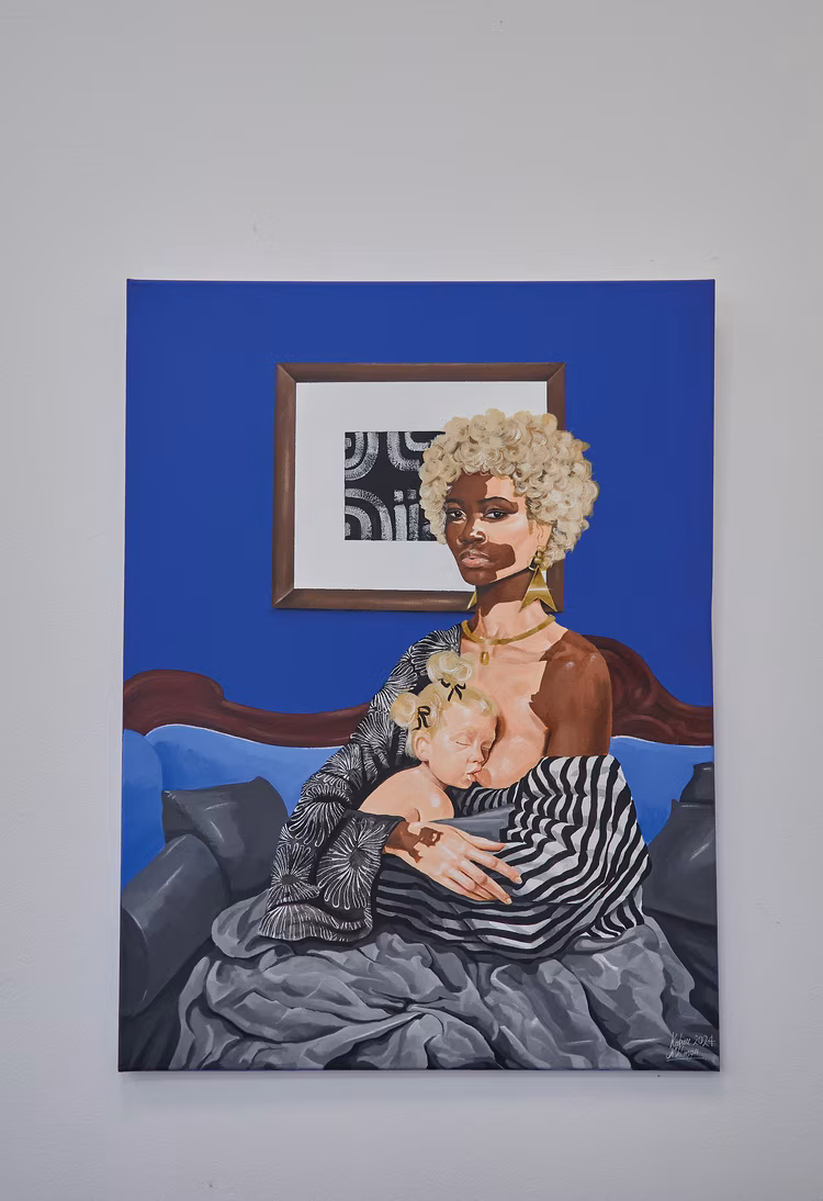 Rhodes Park's soul finds its creative home within the intimate walls of the Lechwe Gallery at Gallery Park. (Image by Justine Kunda for Nkwazi Magazine).