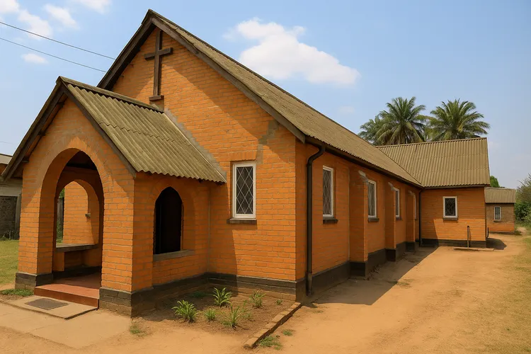 St. George's Anglican Church was erected in 1918 by British settlers in what was then referred to as “Broken Hill”, now Kabwe. (Image is artists impression).