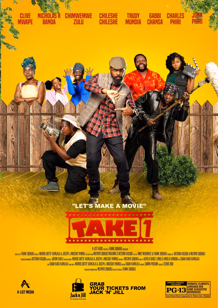Take One (2024) is a comedy film directed by Frank Sibbuku, a veteran in Zambia’s film and television industry. (Image courtesy of Frank Sibbuku).