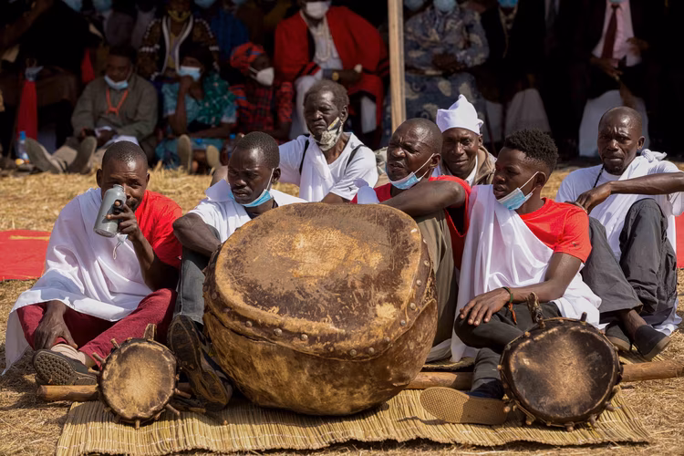 As dawn breaks over Mukuni Village, the air thrums with traditional drums and the rhythm of Leya songs. (Image courtesy of Tony Barnett Photography).